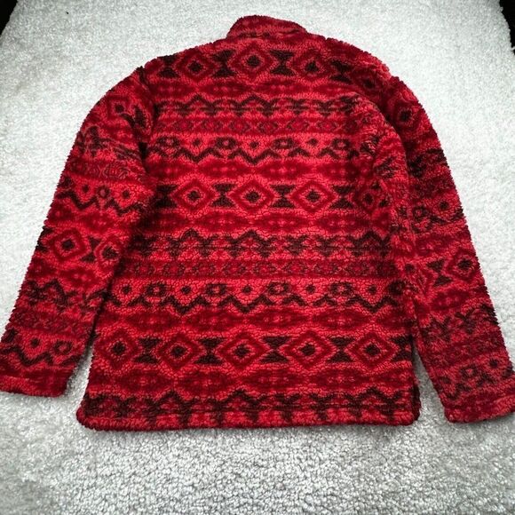 Southern Marsh 1/4 Zip Appalachian Peak Red Aztec Sherpa Pullover - Picture 3 of 7